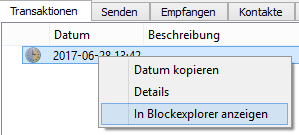 Bitcoin Transaktion anschauen