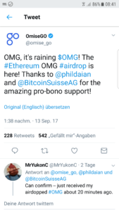 OmiseGo Airdrop News